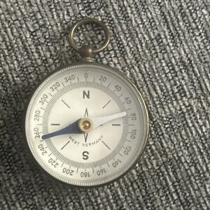 Vintage Brass Pocket Compass‎ Made in Germany